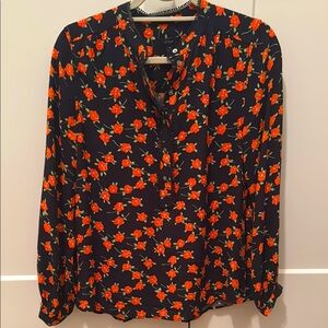 Like new - J. Crew floral blouse sz Small